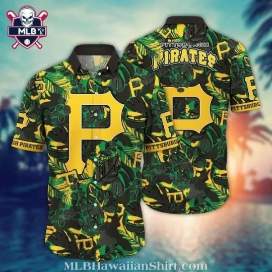 Discover Vibrant Greenery Pittsburgh Baseball Team Piratess Hawaiian Shirt – Jungle Pitch