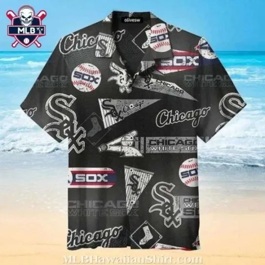 Discover Chicago Baseball White Team Soxx Classic Game Icons Hawaiian Shirt