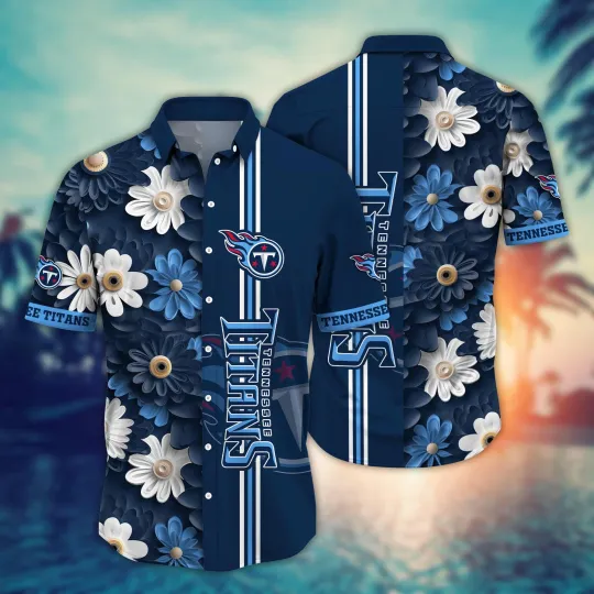 Discover Tennessee Titans Ocean Breeze Hawaiian Shirt, Gift For football Fans