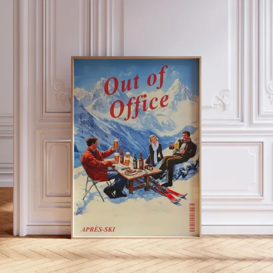 Discover Vintage Apres Ski Poster