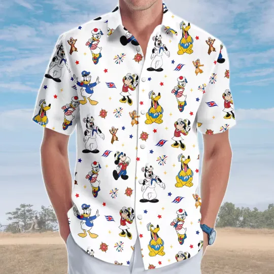 Discover Disney Family Mickey Mouse Cruise Line 2026  Hawaiian Shirt Resort