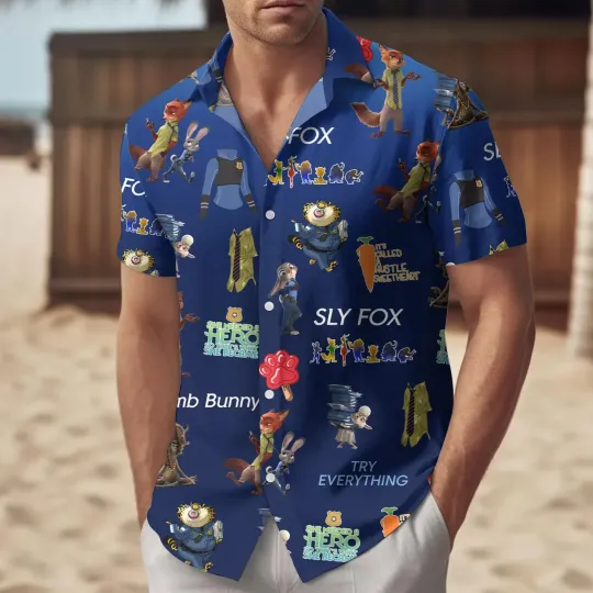 Discover Disney Zootopia Characters Hawaiian Shirt, Disneyworld 2026
