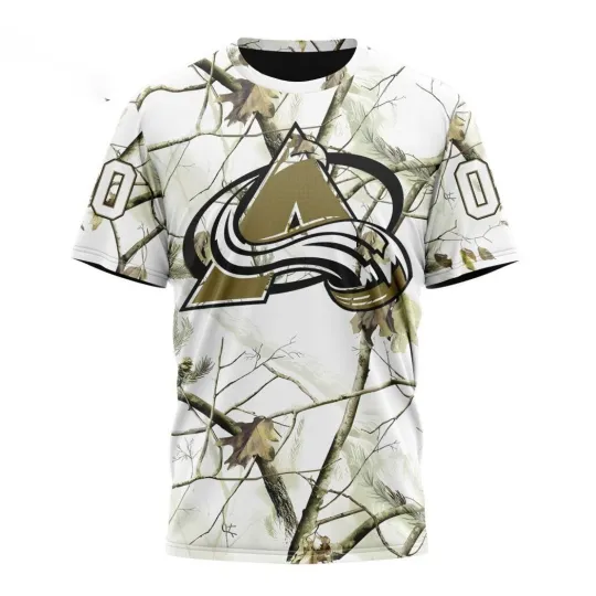Discover Personalized Colorado Avalanches Special White Winter Hunting Camo 3D Hockey Fans