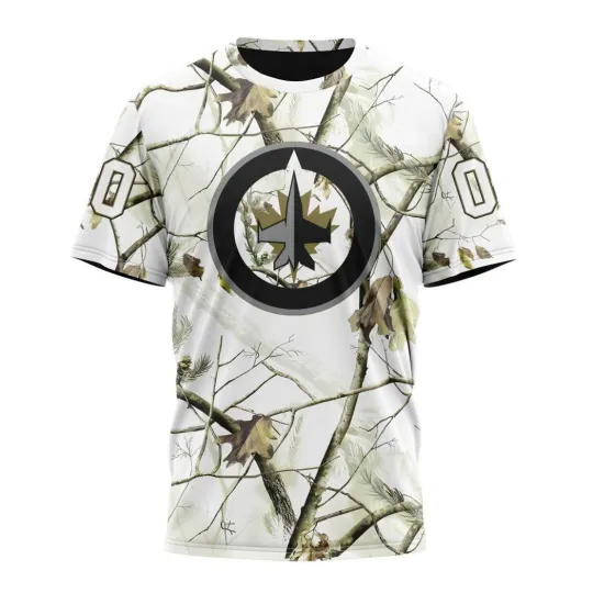 Discover Personalized Winnipeg Jetss Special White Winter Hunting Camo 3D Hockey Fans