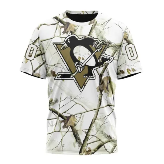 Discover Personalize Pittsburgh Penguinss Special White Winter Hunting Camo 3D Hockey Fans