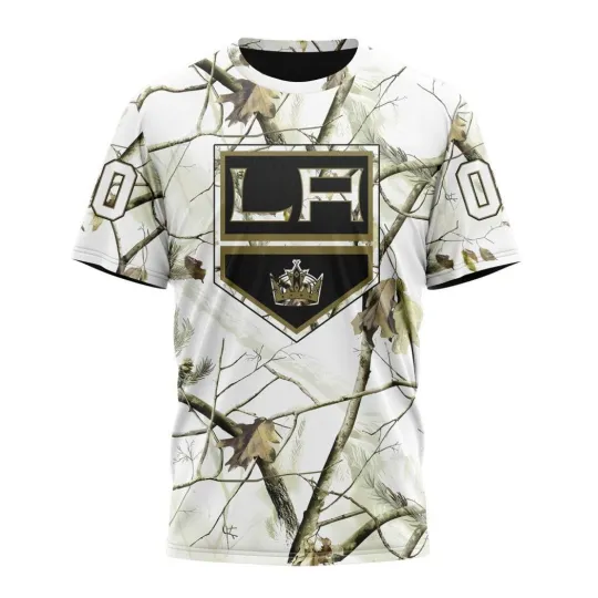 Discover Personalized Los Angeles Kingss Special White Winter Hunting Camo 3D Hockey Fans