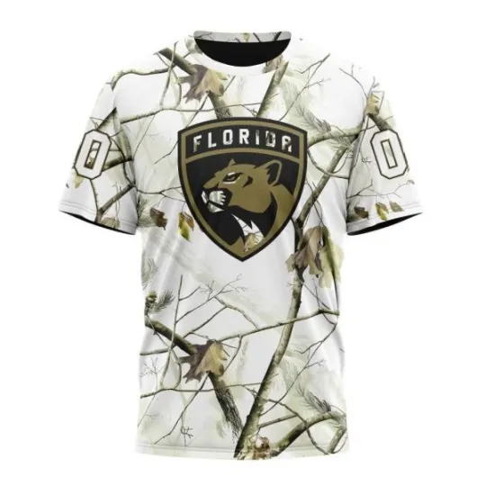 Discover Personalized Florida Pantherss Special White Winter Hunting Camo 3D Hockey Fans