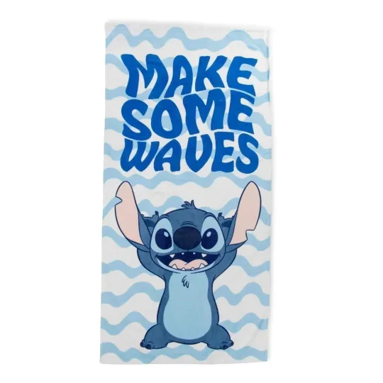 Stitch Make Some Waves Beach Towel