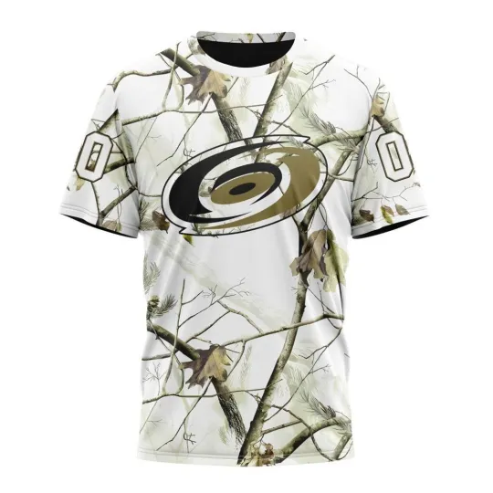 Discover Personalize Carolina Hurricaness Special White Winter Hunting Camo 3D Hockey Fans