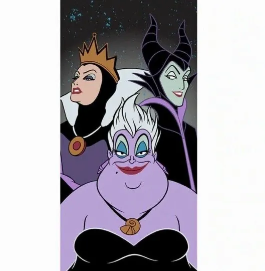 Discover New Disney Villains Beach Bath Pool Gift Towel Ursula Evil Queen Maleficent NWT