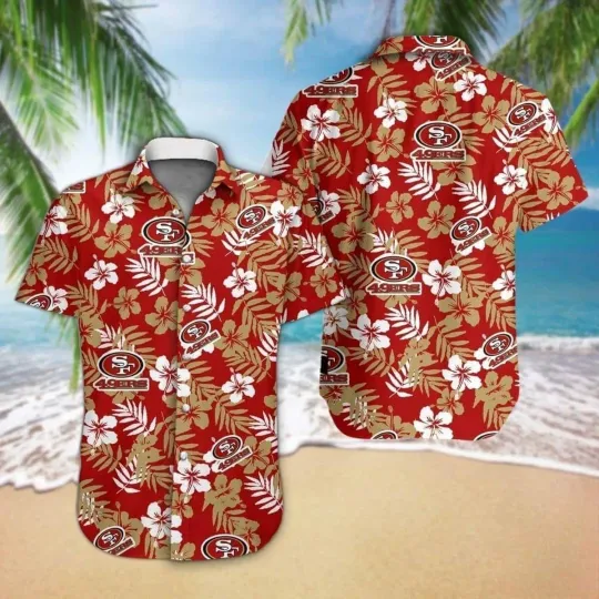 San Francisco Football Team 49erss Hawaiian Shirt Gift For Football Fans, Hawaii