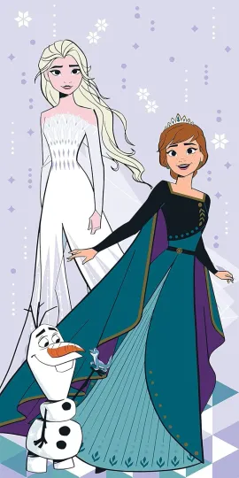 Discover Towel - Disney - Frozen Elsa/Anna/Olaf Beach/Bath New 27x54"