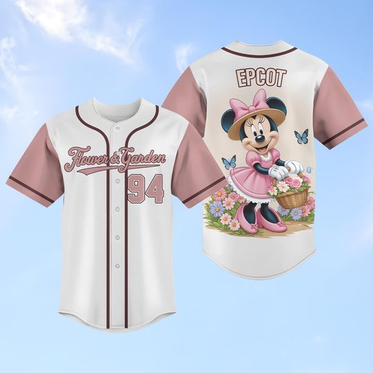Custom Disney Epcot International Flower And Garden Festival Baseball Jersey