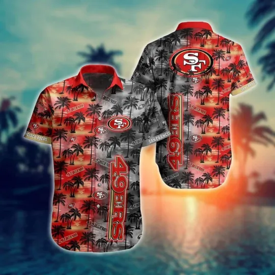 Discover Vintage San Francisco Football Team 49erss Hawaiian Shirt Beach Vacation Gift, H