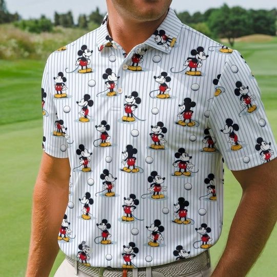 Discover Retro Mickey Golf Polo Shirt, Mickey Polo Shirt, Father's Day Gifts, Disney Polo Shirt, Mickey Shirt, Short Sleeve Polo Shirt, Mickey Shirt