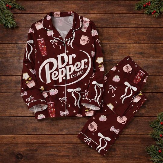 Discover Dr Pepper Pajamas Set, Dr Pepper Est 1885 Women Pajamas