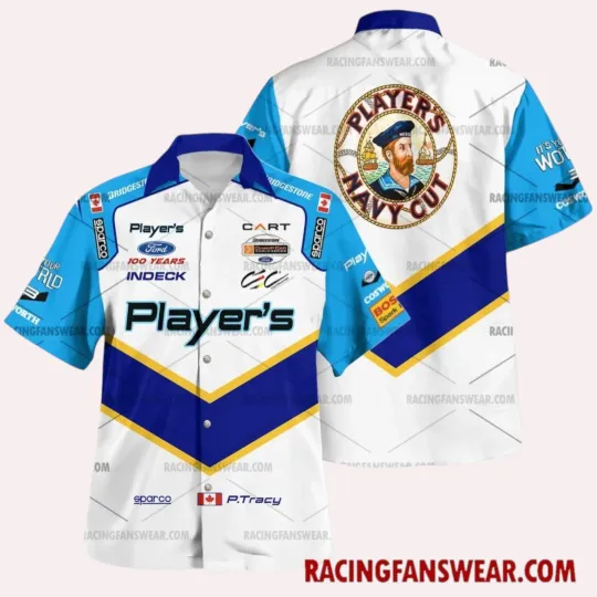 Discover Paul Tracy IndyCar Racing 2003 Hawaiian Shirt