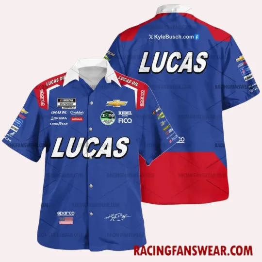 Discover Kyle Busch Nascar Racing 2025 Hawaiian Shirts