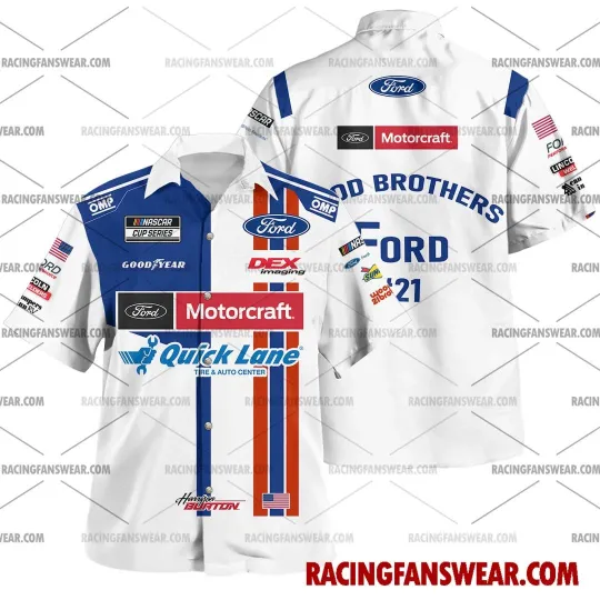 Discover Harrison Burton Nascar Racing 2024 Wood Brothers Racing Quick Lane Uniform Appar