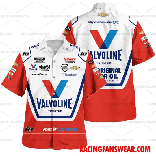 Kyle Larson Nascar 2023 Valvoline Racing Suit Uniform  Hawaiian P