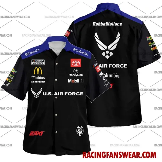 Bubba Wallace Nascar Racing 2024 Uniform  Hawaiian Shirts