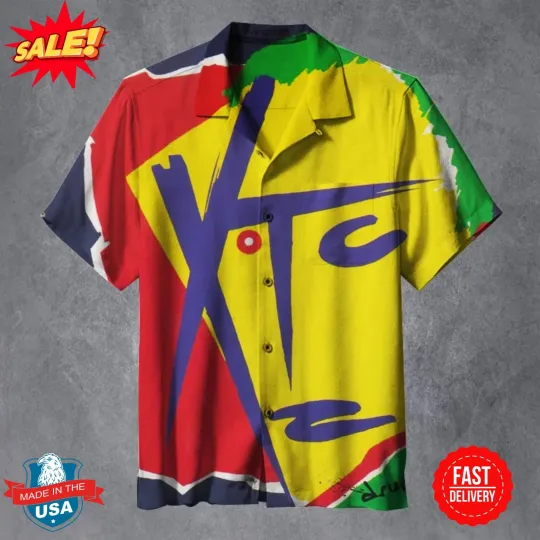 Discover XTC - Drums & Wires Summer Hawaiian Shirt