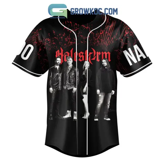 Discover Halestorm Fall Tour 2023 The Warning New Years Day Baseball Jersey Men Kids