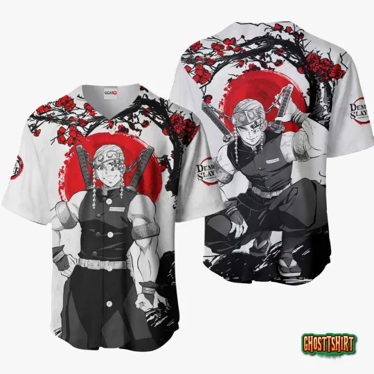 Tengen Uzui Baseball Jersey Shirts For Men KID