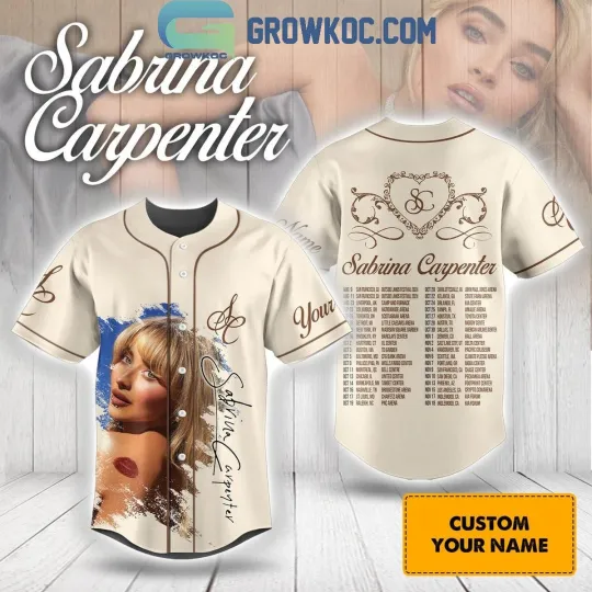 Sabrina Carpenter Sweet Girl Please Please Baseball Jersey For Fans