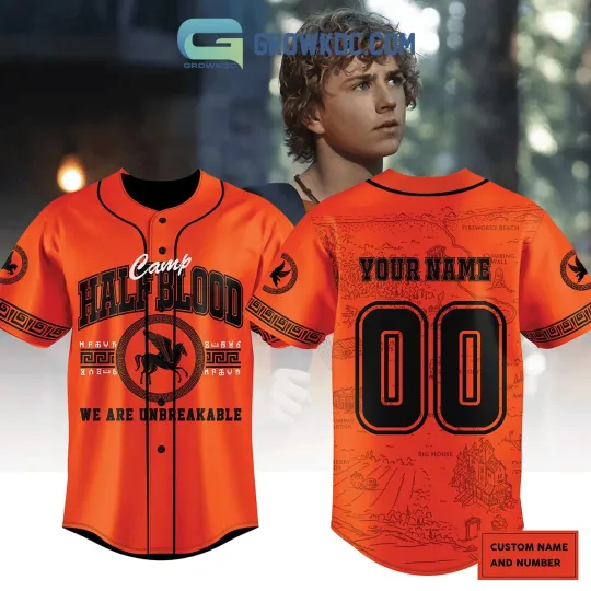 Percy Jackson Half Blood Camp Personalized Baseball Jersey For Fans