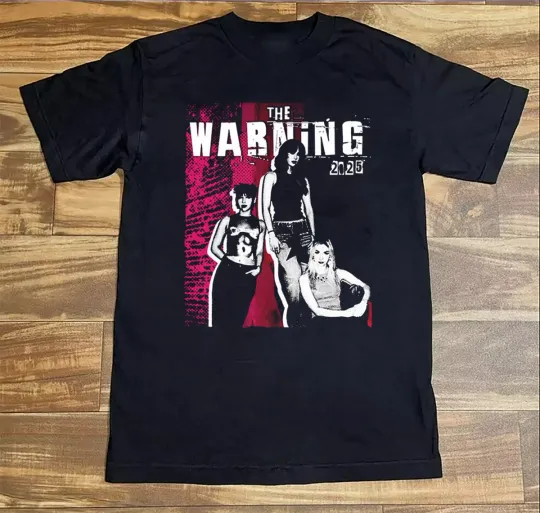 Discover The Warning Tour 2025 Graphic Short Sleeve Black T-Shirt