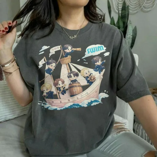 Discover TS Arirang World Tour 2026 Shirt, Bangtan Swim Track Concert Tee