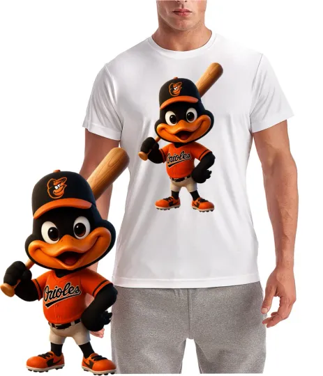 Discover Bird Baseball Mascot T-Shirt