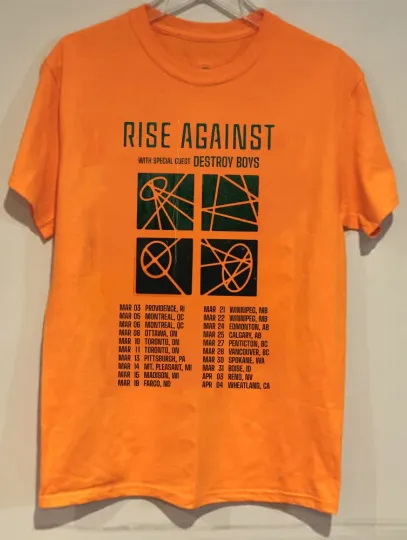 Discover Rise Against Band 2026 North American Tour T Shirt