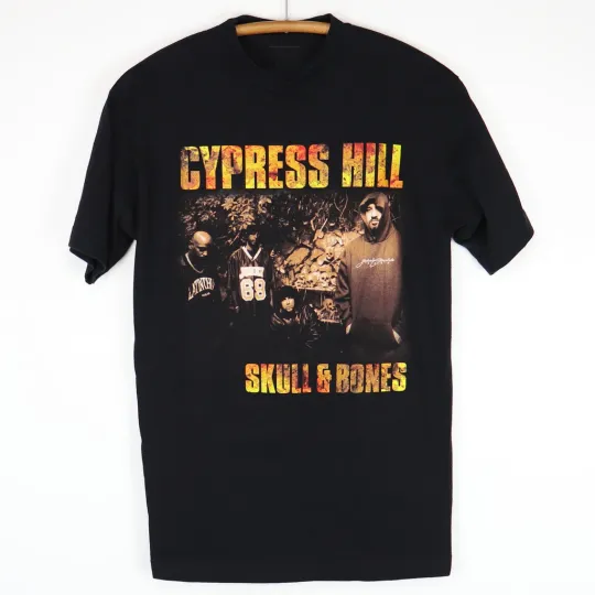 Discover Cypress Hill Skull & Bones Tour T-shirt Cotton For Men Women
