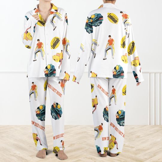 Discover How Did I Get Here Pajama Set For Women, Aesthetic Lyric Sleepwear, Cute Lounge Set, Gift for Music Lovers