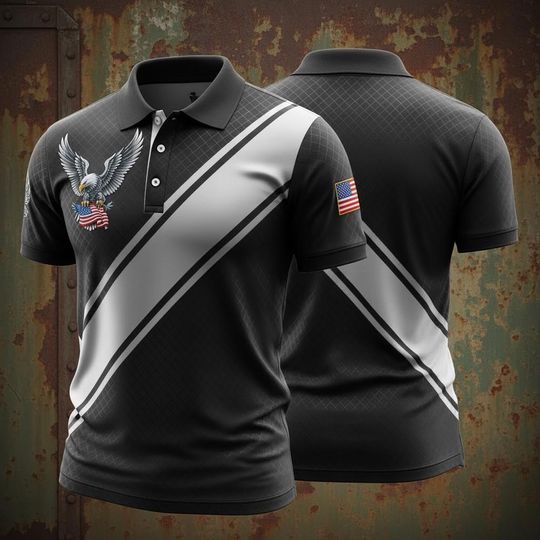 USA 250th Anniversary Polo Shirt 1776-2026, American Flag Polo Men, Patriotic Golf Shirt, 4th of July Shirt, USA Pride Gift