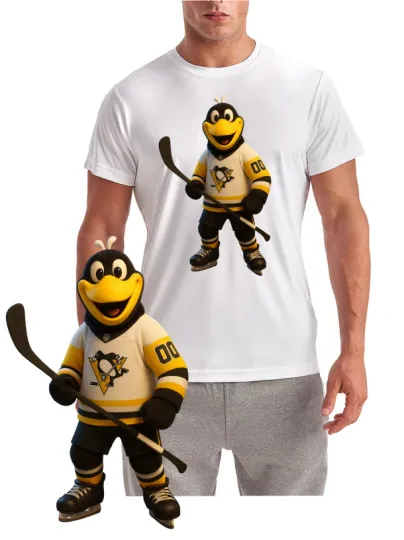 Discover Pittsburgh Hockey Mascot-Style Performance T-Shirt