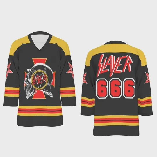 Discover Slayer Unisex V-neck 3D Printed Hockey Jersey