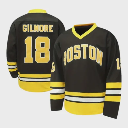 Happy Gilmore Movie 3D Printed Hockey Jersey #18 Boston Adam Sandler