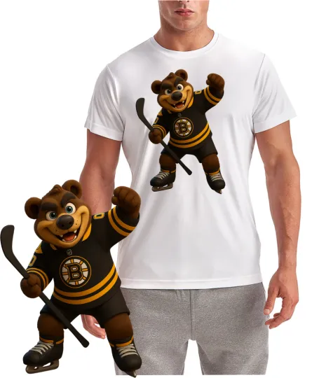 Discover Boston Hockey Mascot T-Shirt