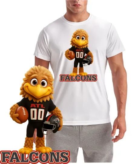 Discover Falcons Football Mascot T-Shirt