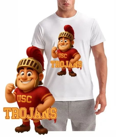 Discover Trojans College Football Mascot T-Shirt