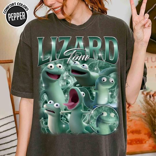 Discover Pixar Hoppers Tom Lizard Bootleg T-Shirt Tom the Lizard Hoppers Shirt, Pixar Hoppers Movie Shirt