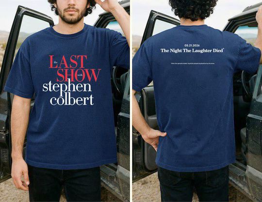 Discover The Last Show With Stephen Colbert 2026 T-shirt, Late Night Comedy Tee, Funny TV Show Graphic Tee