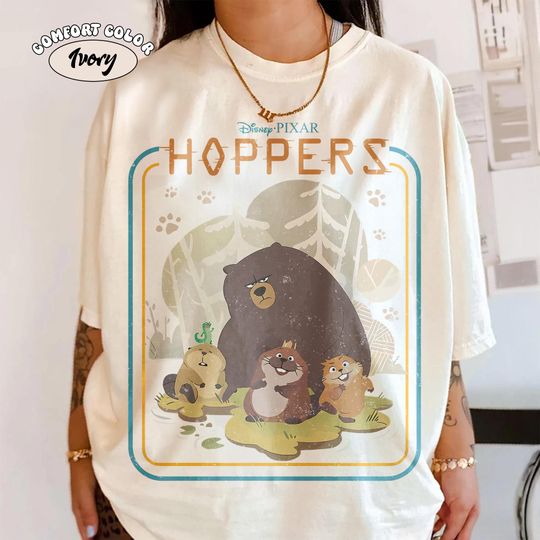Discover Retro Pixar Hoppers Movie Shirt, Comfort Colors Funny Pond Crew Characters Tee, Disney Family Vacation 2026