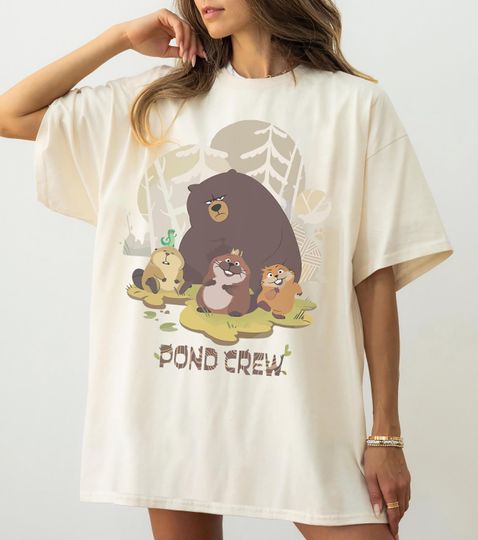 Discover Funny Pond Crew Hopper Tom Lizard Beaver Comfort Color Shirt, Disneyland Trip Shirt 2026, DisneyWorld Shirt.