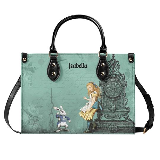 Discover Alice in Wonderland Leather Handbag Personalized Whimsical Bag
