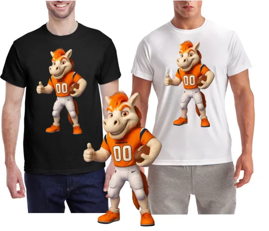 NEW / Football Mascot T-Shirt | Quality Printed Tee | Athletic Fan Shirt