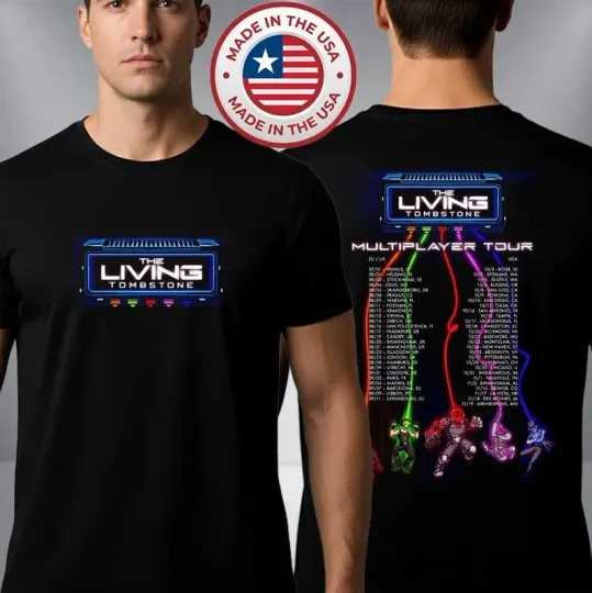 Discover The Living Tombstone Multiplayer Tour 2026 Schedule Tour Dates T-Shirt